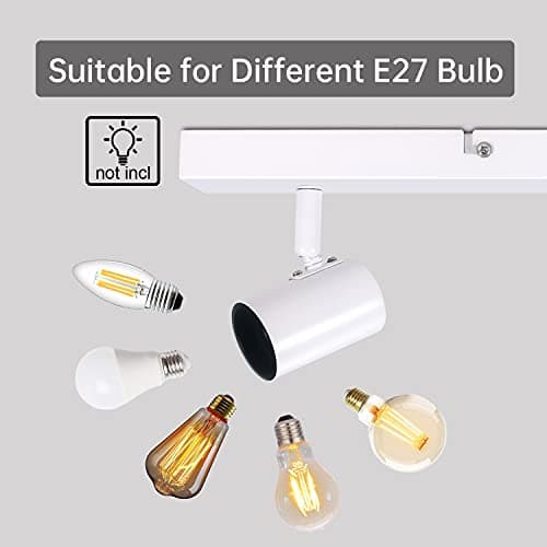 Detalle 1 de Dehobo Lampara Techo 2 Focos e27 Ajustable