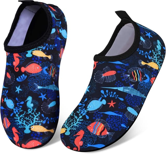 Detalle de Kids Water Shoes for Toddlers & Children – Quick Dry Non-Slip Aqua Socks (92% Polyester / 8% Spandex)