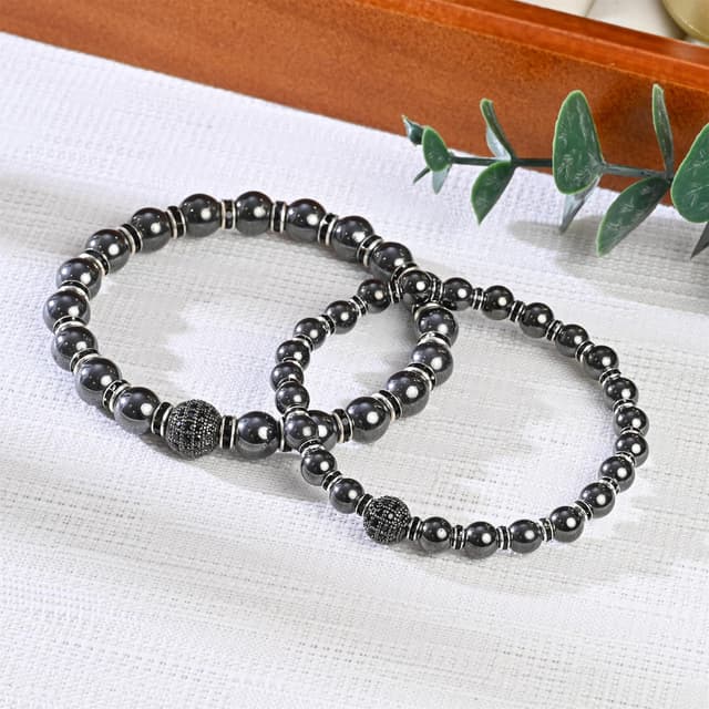 Thumbnail 4 de Apocalyptic-K Magnetic Hematite Bracelet 8mm