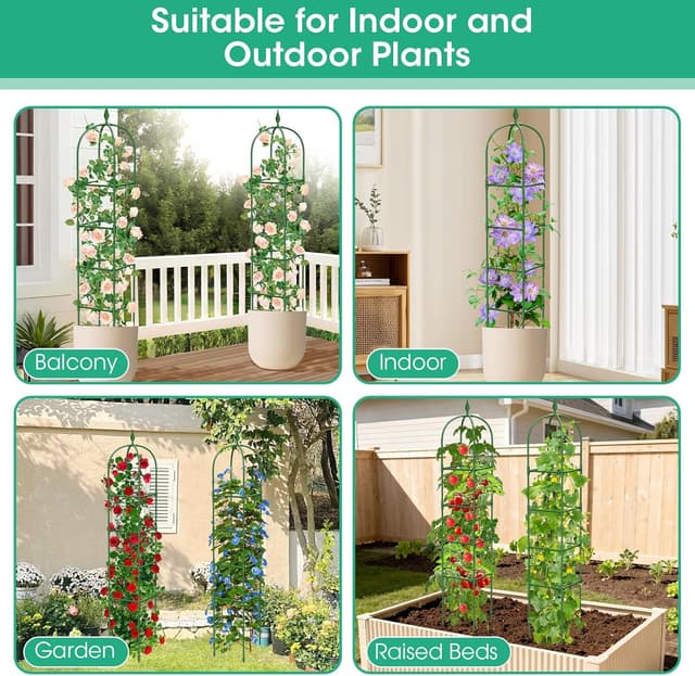Thumbnail 6 de MQHUAYU 2 Pack garden trellis 180 cm