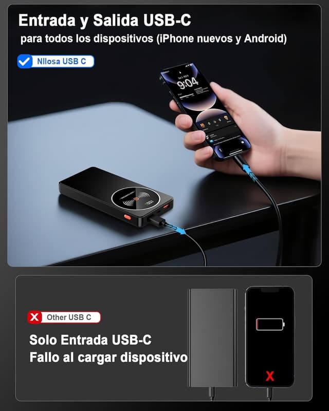 Thumbnail 6 de Nllosa Power Bank 10000mAh carga rápida 22.5W