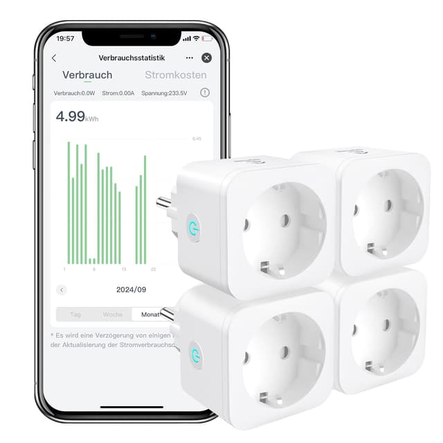 Imagen de EIGHTREE Smart WLAN Steckdose 16A â 4er Pack đ en OfertitasTOP