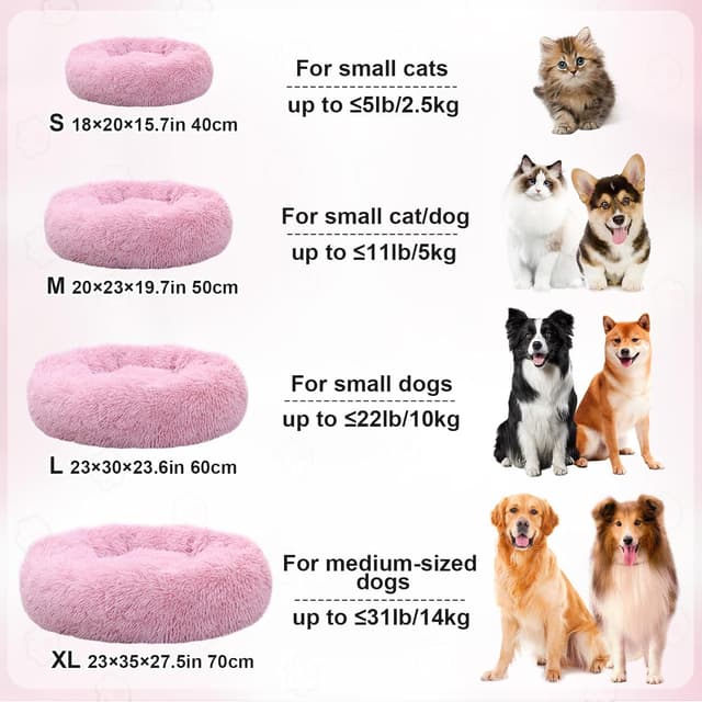 Thumbnail 6 de MDDK DY Cuscino per cani 50 cm Rosa