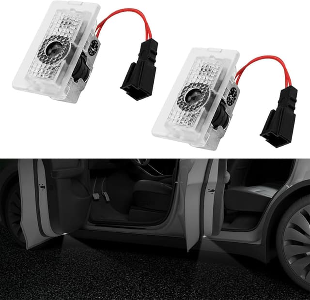 Thumbnail 6 de VIHIMAI 4er Set Tesla Autotür LED Logo Projektoren – kompatibel mit Model Y/3/S/X