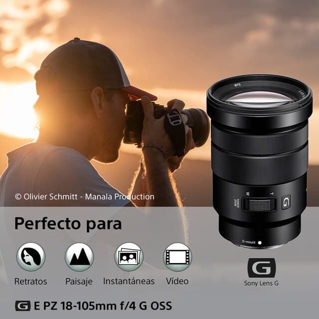 Detalle 2 de Sony E PZ 18-105 mm F/4 G OSS Objetivo para montura E