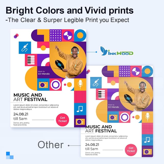 Thumbnail 6 de Inkwood PG-560XL Schwarz & CL-561XL 5er? Multipack (560/561) kompatibel für Canon Pixma TS5350 TS7450