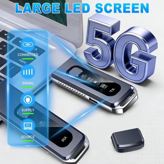 Thumbnail 6 de Wireless HDMI Transmitter and Receiver (328FT/100M) with Dual-Band 4K Support and LED Display