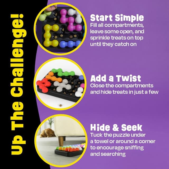 Detalle de Brightkins Kanoodle Dog Edition Large interactive treat puzzle for larger dogs