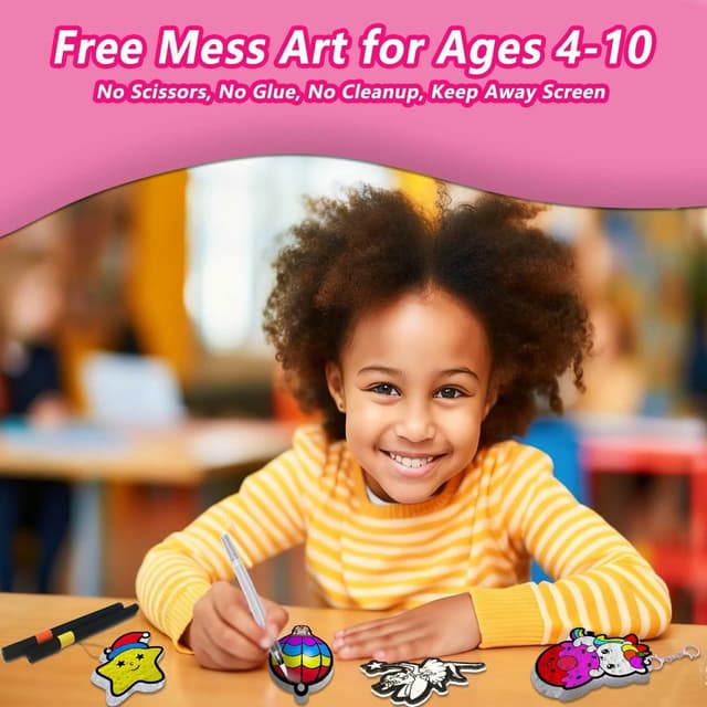 Detalle de JRD&BS WINL WINL 3D Art Kit for Kids Aqua Puffing Up Painting Kit (3D water-activated craft set for ages 4–10)