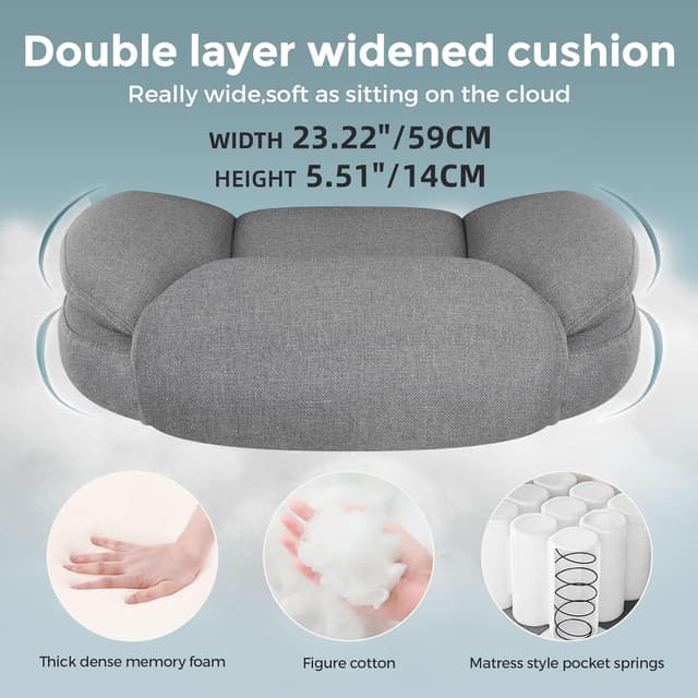 Thumbnail 3 de IWMH Chaise Bureau Ergonomique 180 kg