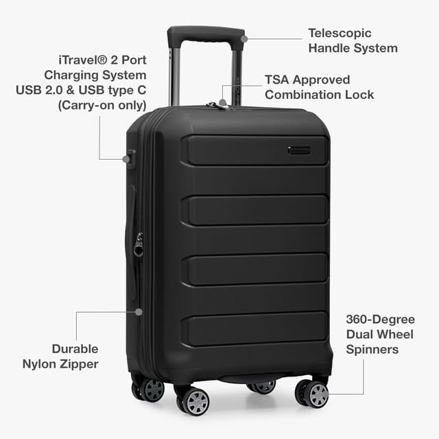 Thumbnail 6 de Traveler's Choice Pagosa carry-on luggage 22-inch