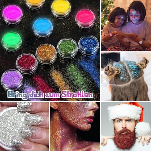 Thumbnail 2 de Glitzer Tattoo Set Kinder 36 Farben đš