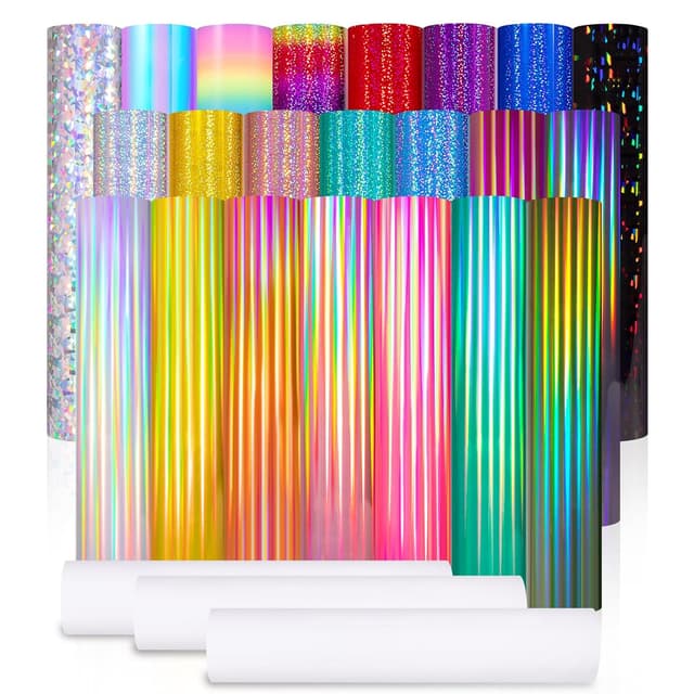 Imagen de VINYL FROG Holographic Permanent Vinyl 25 Pack en OfertitasTOP