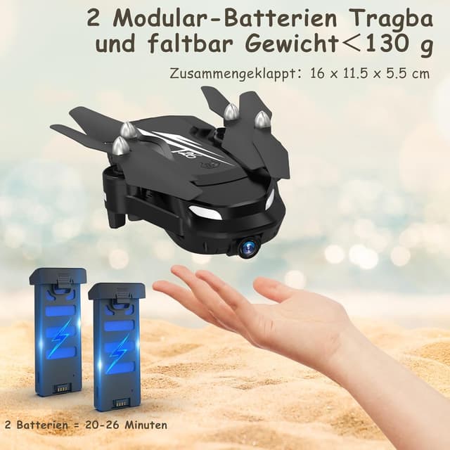 Thumbnail 2 de T26 Drohne 1080P mit 30 Min Flugzeit