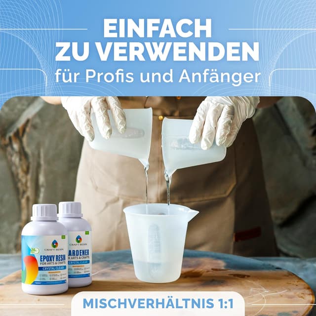 Detalle 2 de Craft Resin 4L Epoxidharz Set, transparent