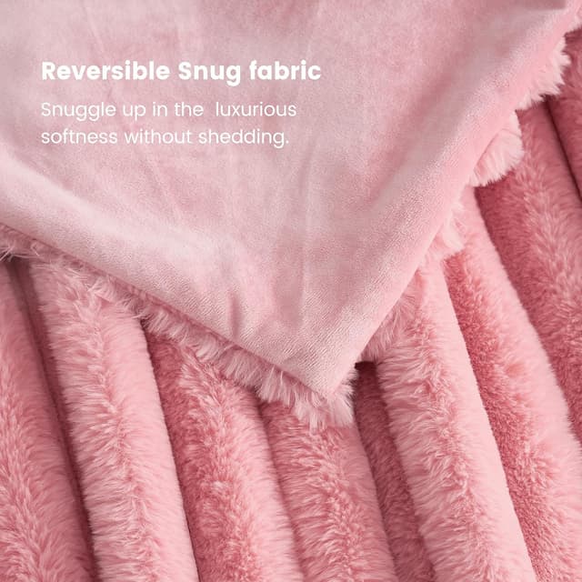 Thumbnail 6 de Cozy Bliss Faux Fur Throw Blanket for Couch 🛋