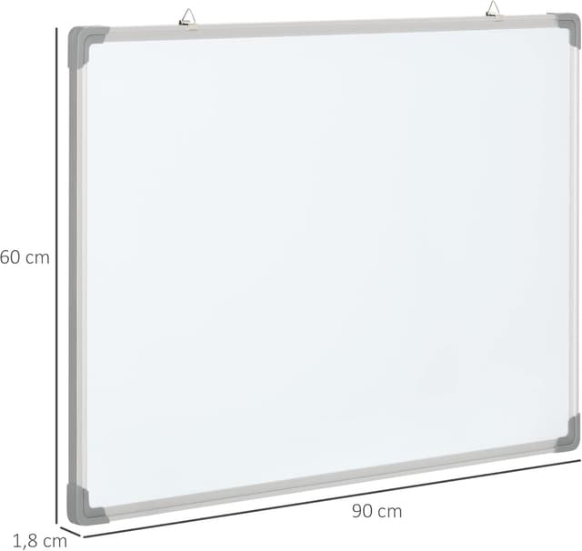 Thumbnail 5 de HOMCOM Tableau blanc magnétique 90 x 60 cm