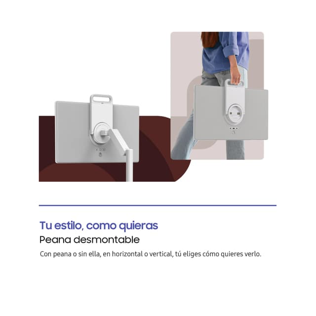 Detalle 2 de Samsung The Movingstyle UE27LSM7 27 pulgadas QHD