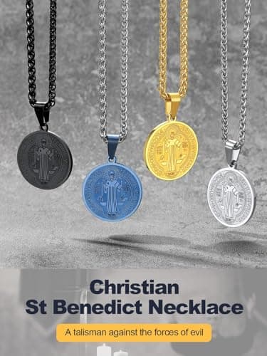 Thumbnail 6 de U7 Medalla San Benito 37 mm collar hombre