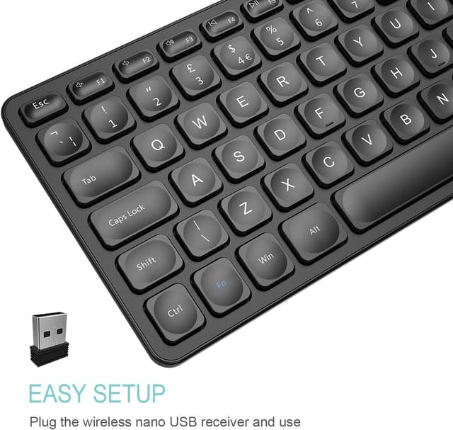 Detalle 2 de Arteck 2.4G Wireless Keyboard 6‑Month Battery