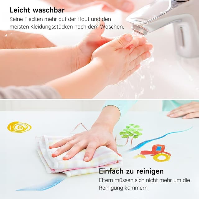 Thumbnail 6 de Shuttle Art 53 teiliges Fingerfarben Set 60ml 🎨