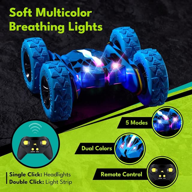 Detalle 2 de Threeking RC 4WD flip stunt car 160 ft