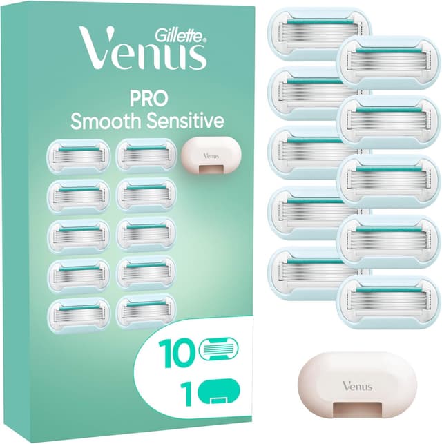 Imagen de Gillette Venus Pro Smooth Sensitive 10 lamette 5 lame en OfertitasTOP