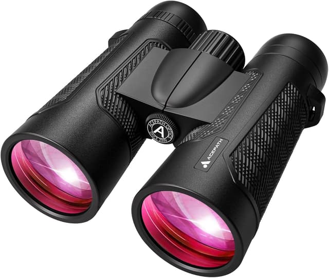 Detalle de AcePath 15x56 Binoculars for Adults — Compact Waterproof High-Powered Glasses-Friendly Optics