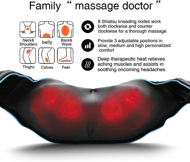 Detalle 2 de Neck Massager with Heat 4D Deep Tissue