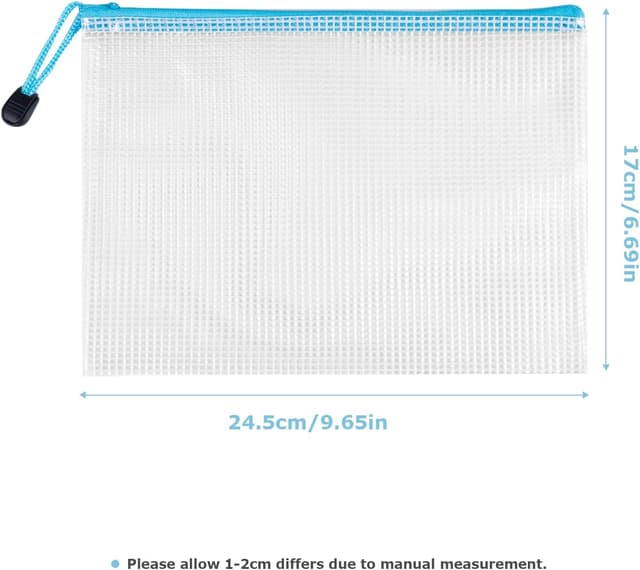 Detalle 2 de Carehabi Bolsas A5 con cremallera 24 piezas