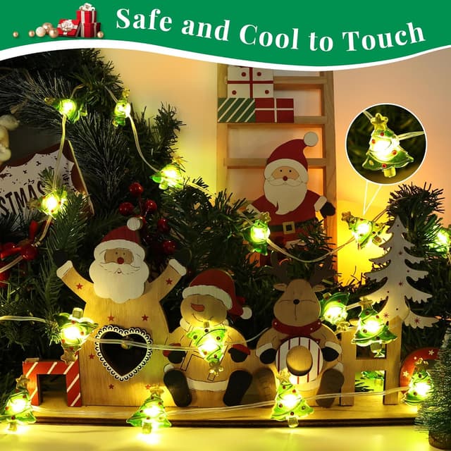 Thumbnail 2 de BrizLabs Guirnalda Navidad 🌟 20 LED Interior y Exterior