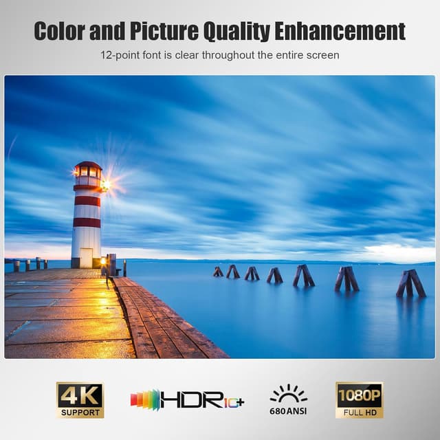 Thumbnail 6 de ZDK Mini Smart Projector (2026) with Android 14, Native 1080P and Auto Keystone