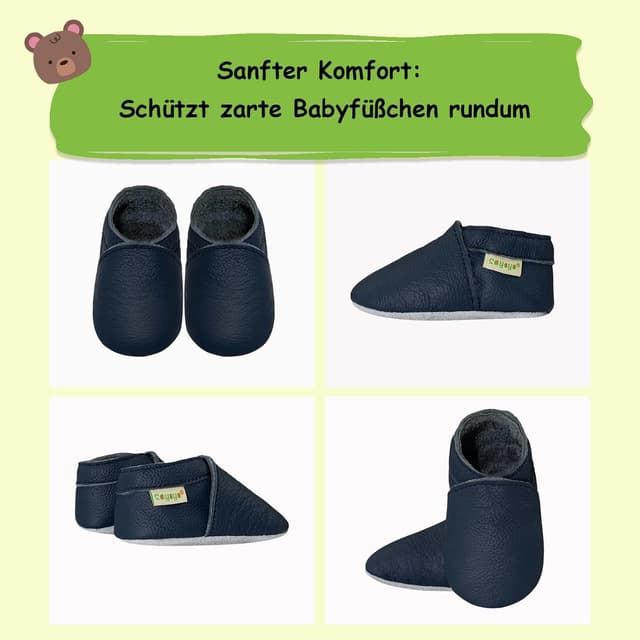 Detalle de SAYOYO Lauflernschuhe aus echtem Leder für Babys & Kleinkinder