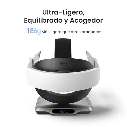 Detalle 2 de KIWI design K4 Boost: correa para la cabeza con batería extra compatible con Meta Quest 3 y Quest 3S