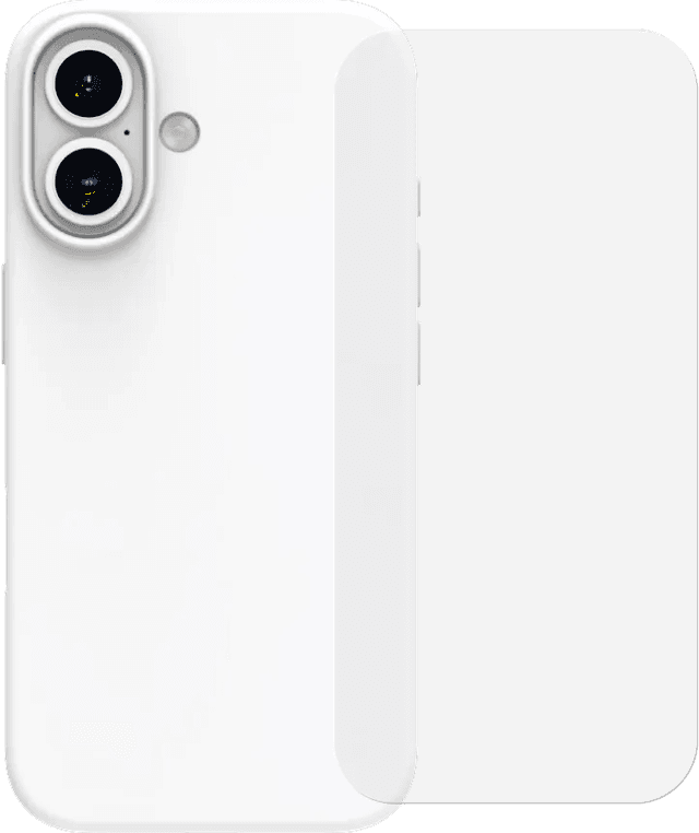 Imagen de BlueBuilt Backcover iPhone 16 Weiß + Panzerglas en OfertitasTOP