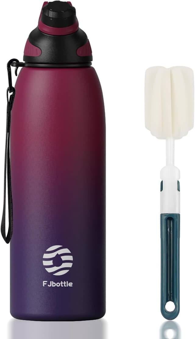 Detalle de Fjbottle Edelstahl Trinkflasche 1 L Sport