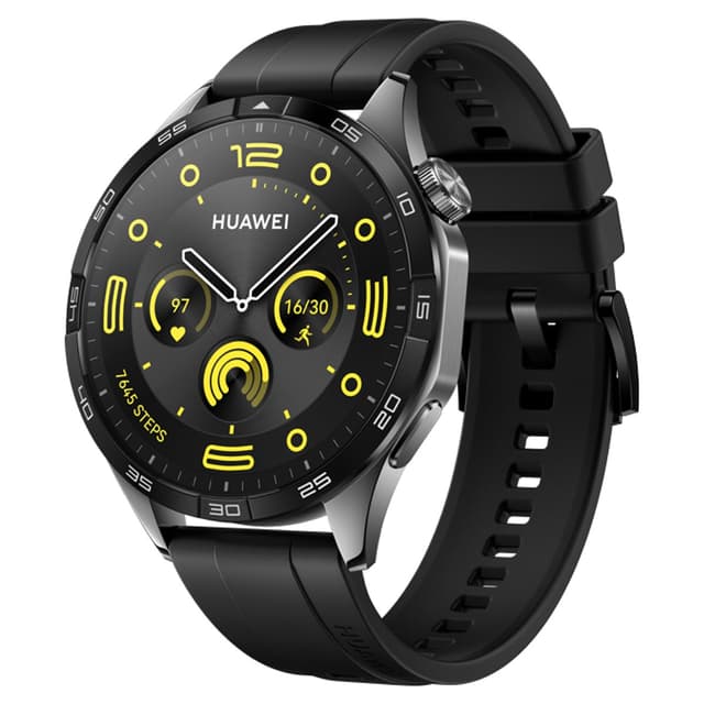 Detalle de Huawei Watch GT4 46 mm Active Black: smartwatch Huawei para salud 24/7 con batería de hasta 14 días