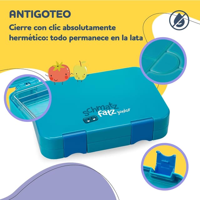 Detalle de Schmatzfatz Fiambrera Infantil con Compartimentos