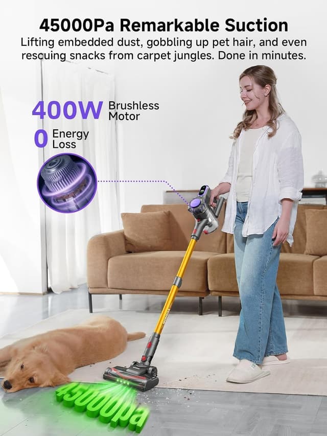 Detalle 2 de MV3 Cordless Vacuum Cleaner 45KPa, 50 mins 🧹