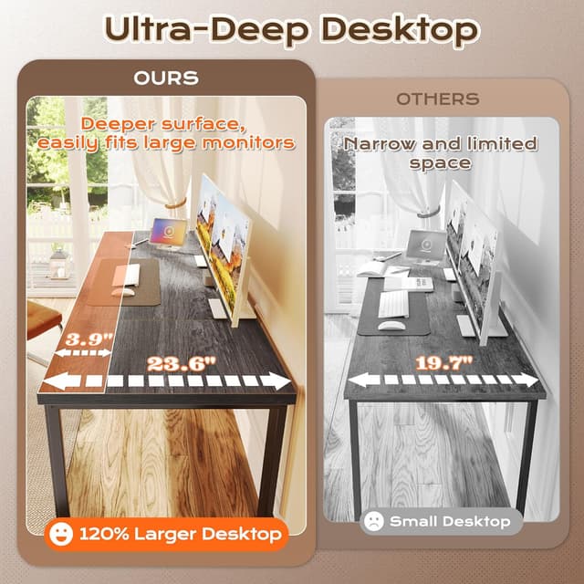 Thumbnail 6 de Huuger 63x24 Desk with USB-C 🧑