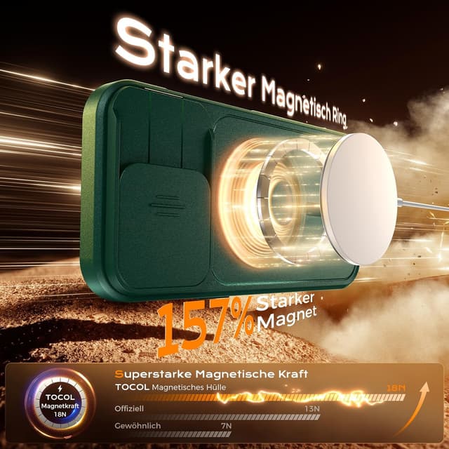 Detalle 2 de TOCOL iPhone 16 Pro Hülle i MagSafe