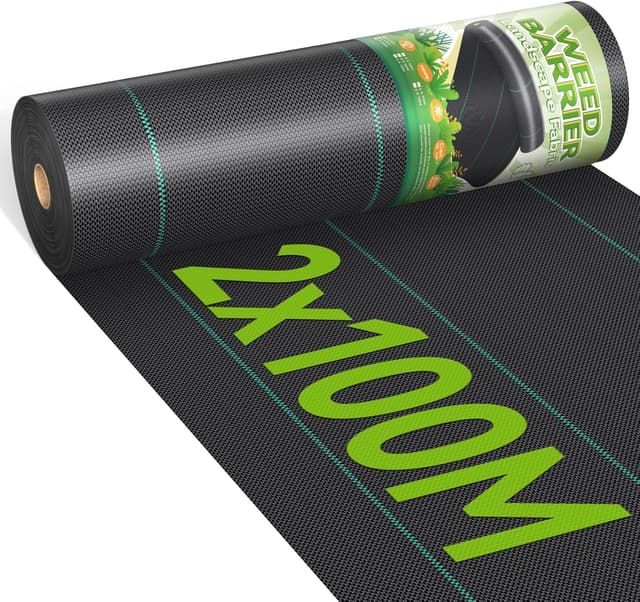 Detalle de iropro Unkrautvlies Gartenvlies 2 m x 100 m (90 g/m²) – reißfest, wasserdurchlässig und UV-stabil