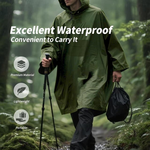 Detalle 2 de Keratobleem Poncho Pluie Imperméable 3 en 1