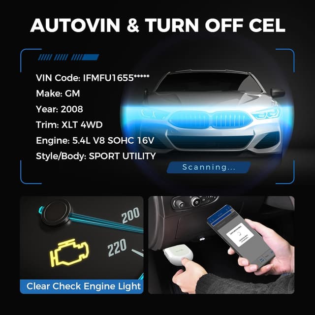 Thumbnail 6 de Autel MaxiAP AP200 Bluetooth OBD2 Scanner (AutoVIN, 19 maintenance functions) for iPhone & Android