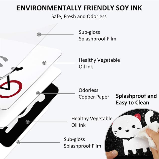 Detalle de Beiens Lot de 20 cartes flash à fort contraste pour bébé (3 à 6 mois)