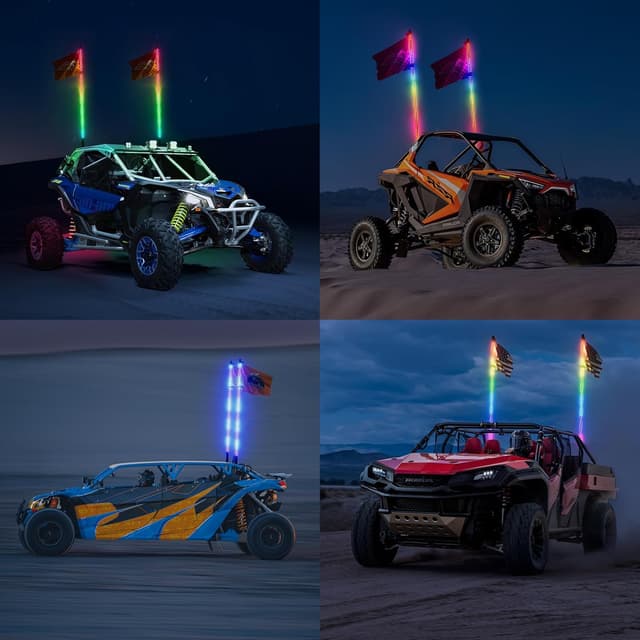 Thumbnail 6 de Ehaho 3FT Whip Lights for UTV 🚙