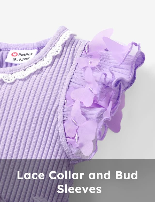 Thumbnail 1 de PatPat Robe Tulle bébé manches longues 🎀