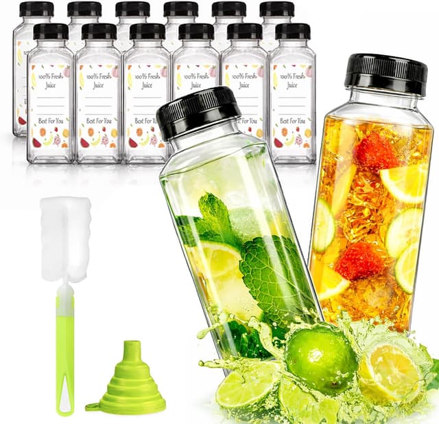 Thumbnail 6 de Ztarraum 8oz/250ml Juice Bottles 12 Pack