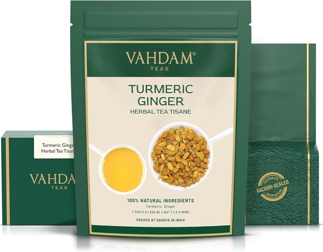 Detalle de Infusion Curcuma-Gingembre VAHDAM « The Magic Herb » – sans caféine, 100 g