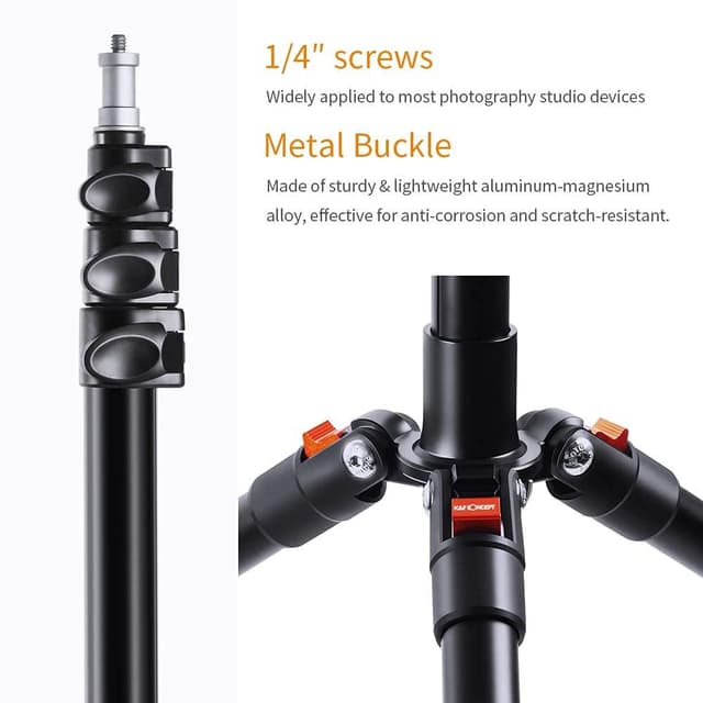 Detalle de K&F CONCEPT Lichtstativ 220 cm für Outdoor